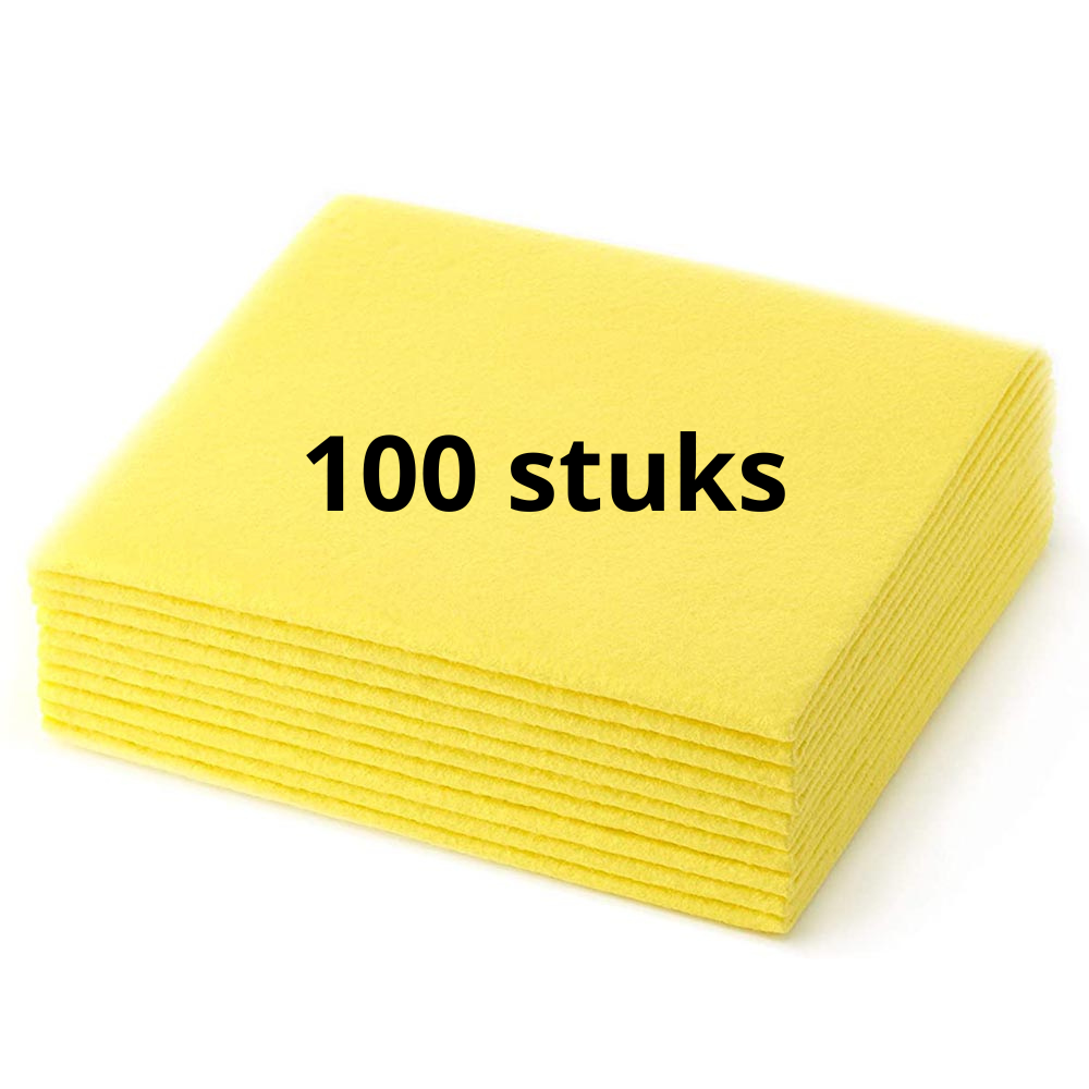 Stofwisdoeken kleefdoek op rol 300stuks 32x20cm - schoonmaakproducten