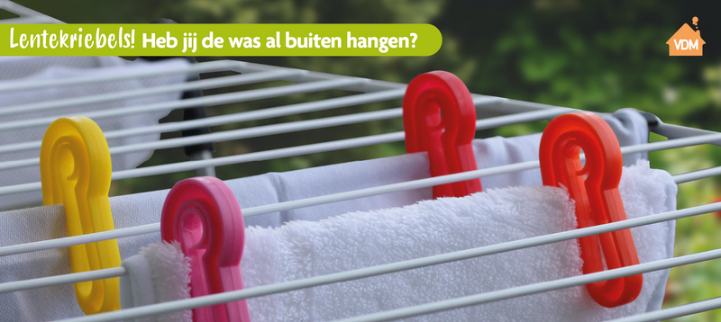 Lentekriebels! Heb jij de was al buiten hangen?