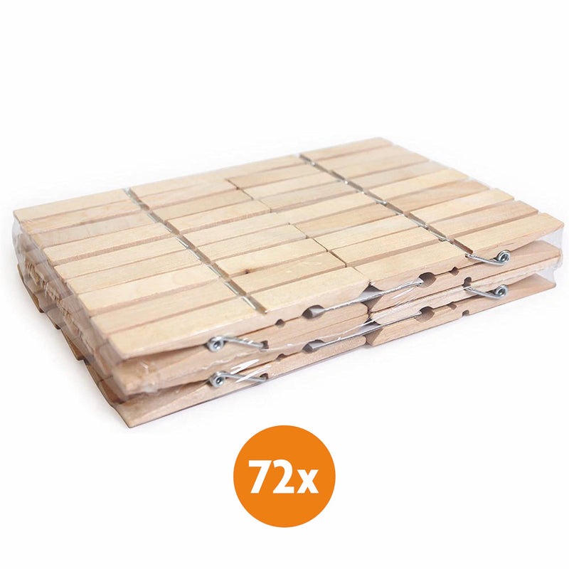 Houten wasknijpers (100 mm) - Set van 36 - 72 of 108 stuks