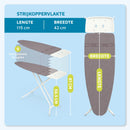 Re-Crafted** AIRPRO By Widex Strijkplank - 115 x 42 Compact - 50% Sneller strijken - Extra duurzaam - Inclusief gratis Airpro Strijkplankhoes