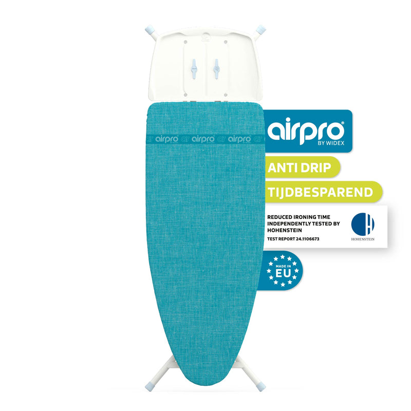 AIRPRO By Widex Strijkplank - 125 x 52 XL - 50% Sneller strijken - Extra duurzaam - Inclusief gratis Airpro Strijkplankhoes