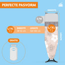 Strijkplankhoes met glijzone & hittebestendige parkeerzone - 3 Laags - Bloemen