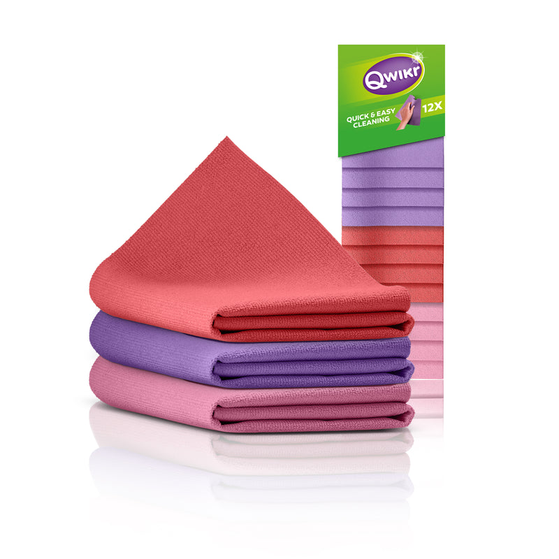 Qwikr Keuken 12 stuks paars (4x), rood (4x), roze (4x)