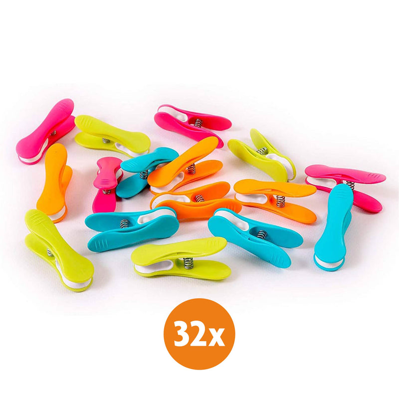 Laundryspecialist - Extra sterke wasknijpers met soft-grip - Set van 16 - 32 - 48 of 64 stuks