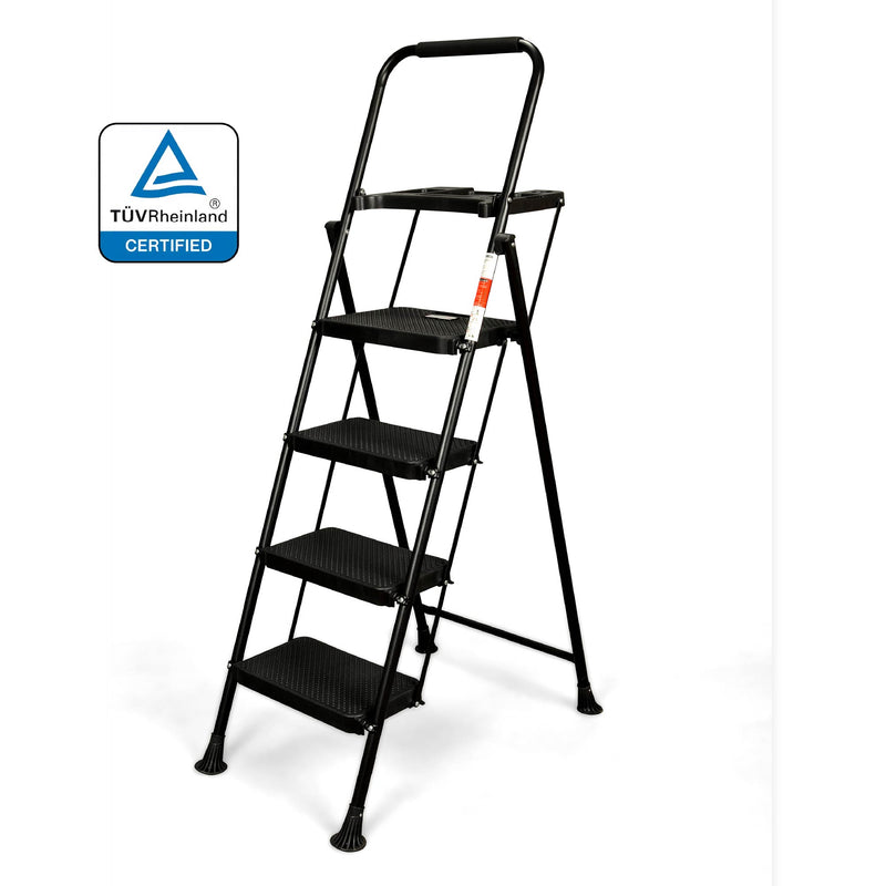 VDM Home Products Keukentrap 4 treden - Huishoudtrap met gereedschapstray