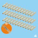 Houten wasknijpers (84 mm) - Set van 36 - 72 of 108 stuks