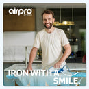 AIRPRO By Widex Strijkplank - 120x42 L Antraciet - 50% Sneller strijken - Extra duurzaam - Inclusief gratis Airpro Strijkplankhoes