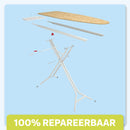 AIRPRO By Widex Strijkplank - 120x42 L Antraciet - 50% Sneller strijken - Extra duurzaam - Inclusief gratis Airpro Strijkplankhoes