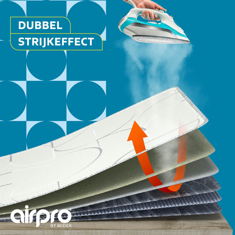 AIRPRO By Widex 6 laagse strijkdeken Giant - 148 x 80 - Beige