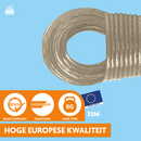 Waslijn met stalen kern 35 meter - Transparant