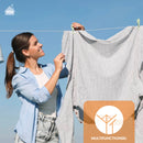 Waslijn met stalen kern 35 meter - Transparant