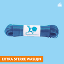 Waslijn met stalen kern 35 meter - Blauw