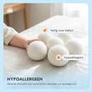 Drogerballen van natuurwol - Set van 6 stuks