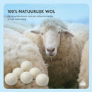 Drogerballen van natuurwol - Set van 6 stuks