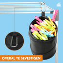 Wasknijperzak met ophanglus – Inclusief 20 soft-grip wasknijpers