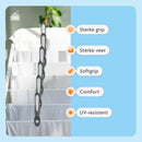 LaundrySpecialist Wasknijpers soft grip - Zwart - 60 stuks