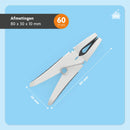 LaundrySpecialist Wasknijpers soft grip - Wit/grijs - 60 stuks