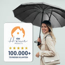 VDM Home Products Stormparaplu - Zwart - Ø 103 cm - Windproof tot 110km p/u