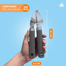 Knoflookpers - vaatwasserbestendig - inclusief gratis knoflookpeller en kwastje