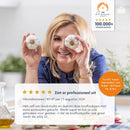 Knoflookpers - vaatwasserbestendig - inclusief gratis knoflookpeller en kwastje