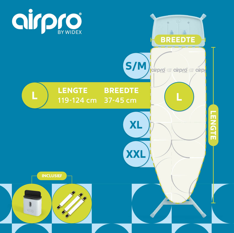 Airpro By Widex Strijkplankhoes - 6 laags - Beige - Tot 50% sneller strijken