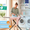 LaundrySpecialist strijkplank met hittebestendige parkeerzone - strijkoppervlak 137 x 38 cm - Inclusief gratis molton onderlegger - 3 laagse strijkplankhoes - Strijktafel