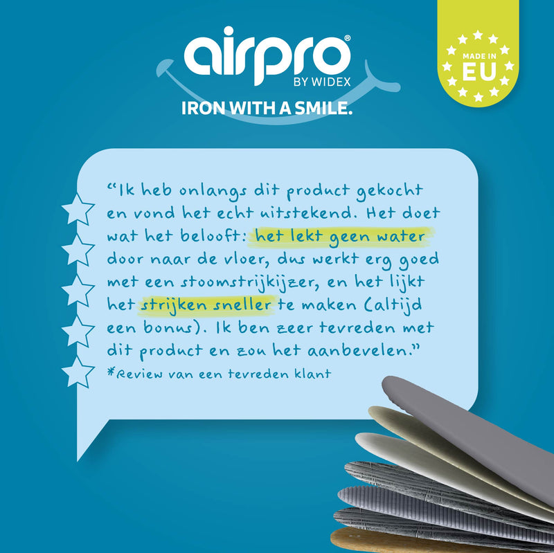 Airpro By Widex Strijkplankhoes - 6 laags - Antraciet - Tot 50% sneller strijken