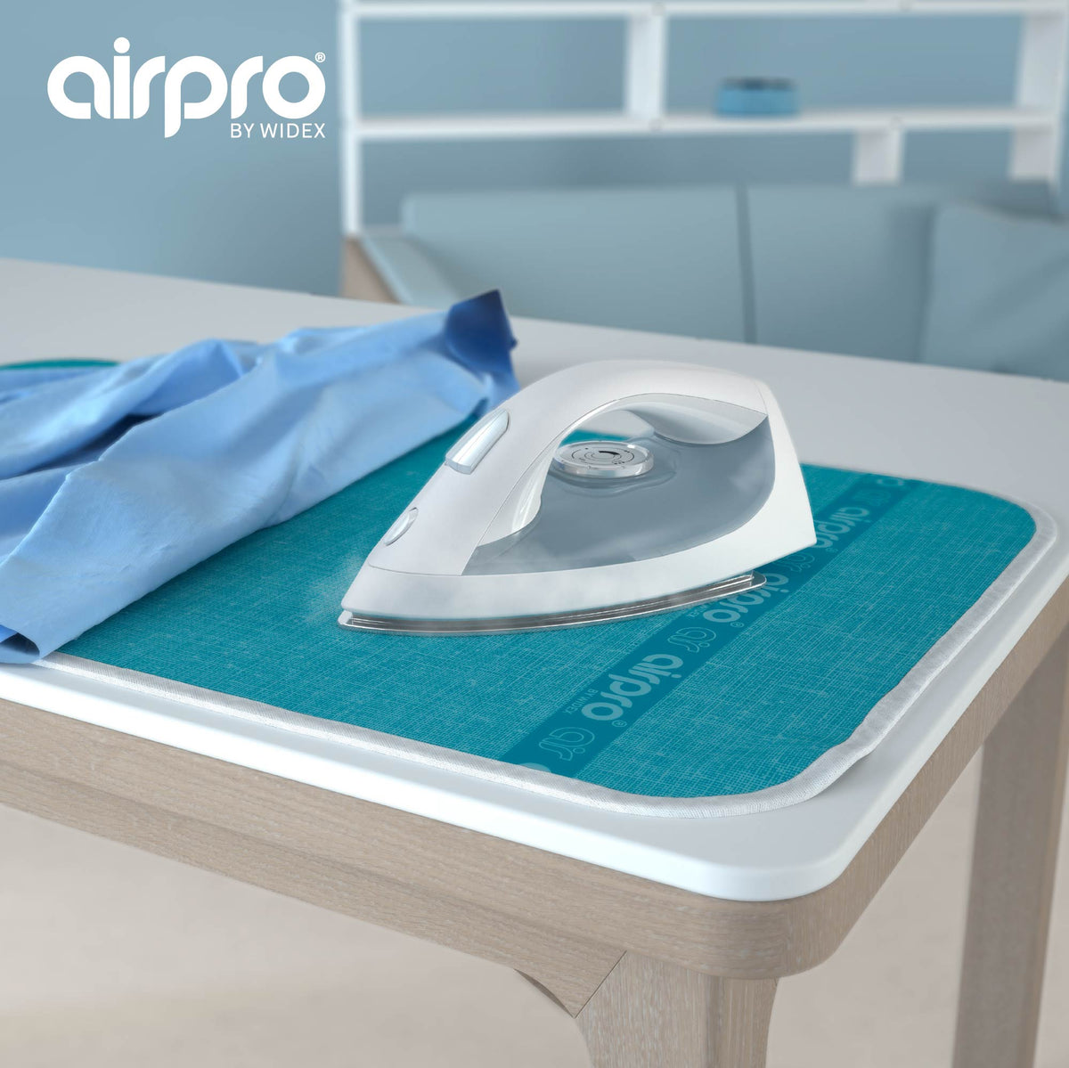 Airpro By Widex Strijkplankhoes - 6 laags - Linen blue - Tot 50% snell Airpro By Widex Strijkplankhoes - 6 laags - Linen blue - Tot 50% snell
