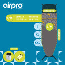 Airpro By Widex Strijkplankhoes - 6 laags - Flagstones - Tot 50% sneller strijken