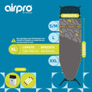 Airpro By Widex Strijkplankhoes - 6 laags - Flagstones - Tot 50% sneller strijken