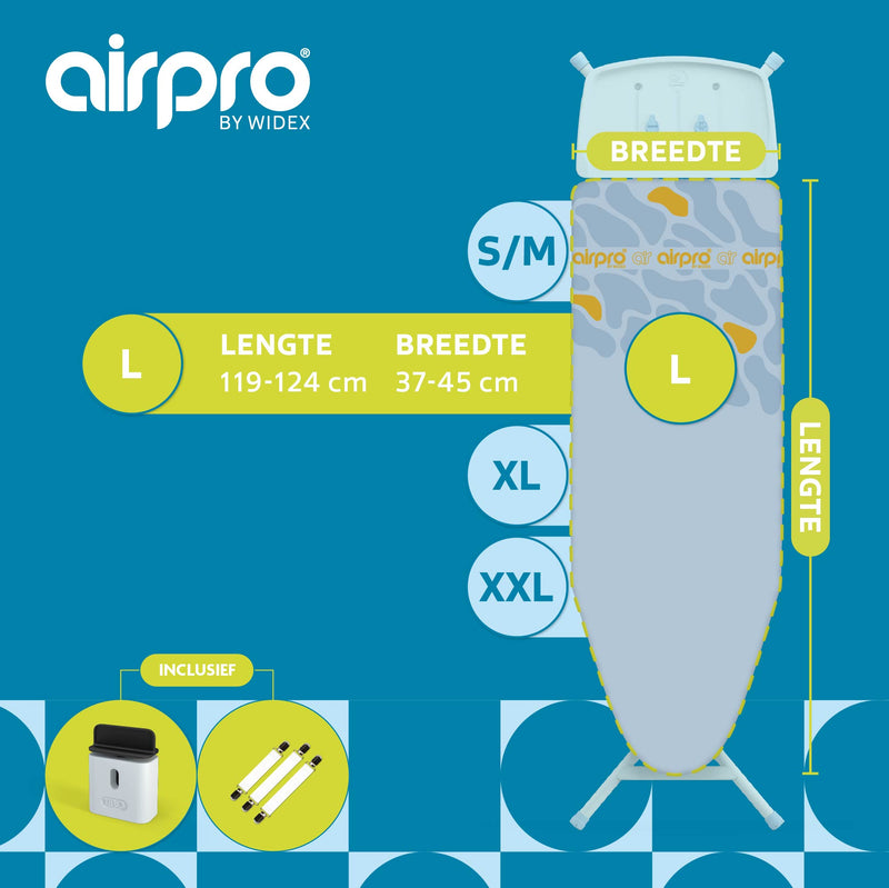 Airpro By Widex Strijkplankhoes - 6 laags - Flagstones Lila - Tot 50% sneller strijken