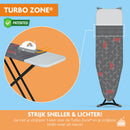 Strijkplankhoes met glijzone & hittebestendige parkeerzone - 3 Laags - Red dot