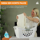 LaundrySpecialist strijkplank met hittebestendige parkeerzone - strijkoppervlak 137 x 38 cm - Inclusief gratis molton onderlegger - 3 laagse strijkplankhoes - Strijktafel