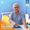 LaundrySpecialist strijkplank met hittebestendige parkeerzone - strijkoppervlak 137 x 38 cm - Inclusief gratis molton onderlegger - 3 laagse strijkplankhoes - Strijktafel