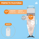 Strijkplankhoes met glijzone & hittebestendige parkeerzone - 3 Laags - Bloemen