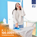 Strijkplankhoes met glijzone & hittebestendige parkeerzone - 3 Laags - Bloemen