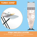 Strijkplankhoes met glijzone & hittebestendige parkeerzone - 3 Laags - Bloemen