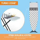 Strijkplankhoes met glijzone & hittebestendige parkeerzone - 3 Laags - Stippen