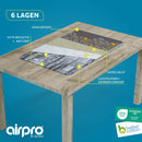 AIRPRO By Widex 6 laagse strijkdeken L - 100 x 65 - Flagstones