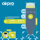 (Coming soon) Airpro By Widex Strijkplankhoes - 6 laags - Moonlight Blue - Tot 50% sneller strijken