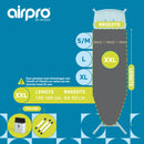 Airpro By Widex Strijkplankhoes - 6 laags - Antraciet - Tot 50% sneller strijken