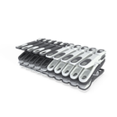 Laundryspecialist - Extra sterke wasknijpers met soft-grip - Set van 20 - 40 - 60 of 80 stuks grijs/wit