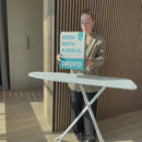 Re-Crafted** AIRPRO By Widex Strijkplank - 115 x 42 Compact - 50% Sneller strijken - Extra duurzaam - Inclusief gratis Airpro Strijkplankhoes