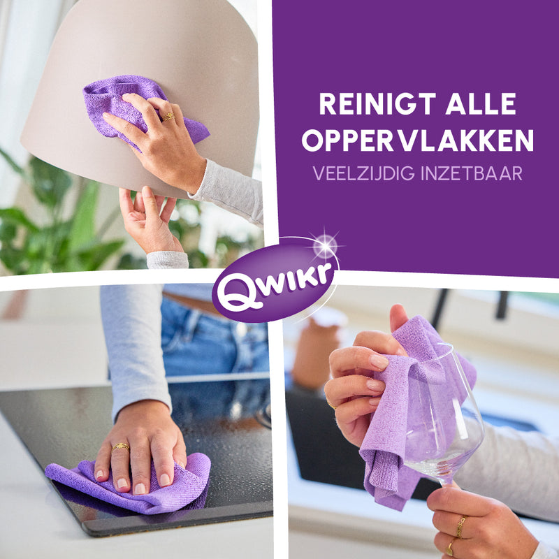 Qwikr Keuken 12 stuks paars (4x), rood (4x), roze (4x)