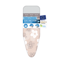 Strijkplankhoes met glijzone & hittebestendige parkeerzone - 3 Laags - Bloemen