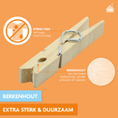 Houten wasknijpers (84 mm) - Set van 36 - 72 of 108 stuks