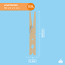 Houten wasknijpers (100 mm) - Set van 36 - 72 of 108 stuks