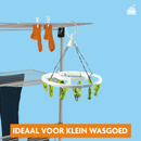 Campingdroogrek - Met 16 wasknijpers