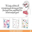 French Fashion Comfort Strijkplankhoes - 3 Laags - Lady in Red