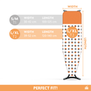 Strijkplankhoes met hittebestendige parkeerzone - 3 Laags - Oranje